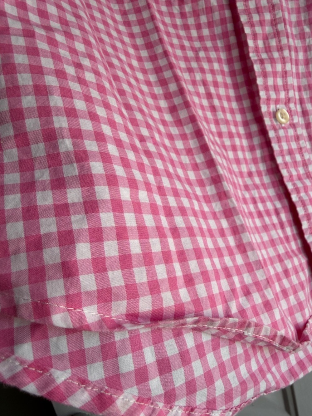 Polo by Ralph Lauren Pink Gingham Short-Sleeve Button-Down - Picture 2 of 6